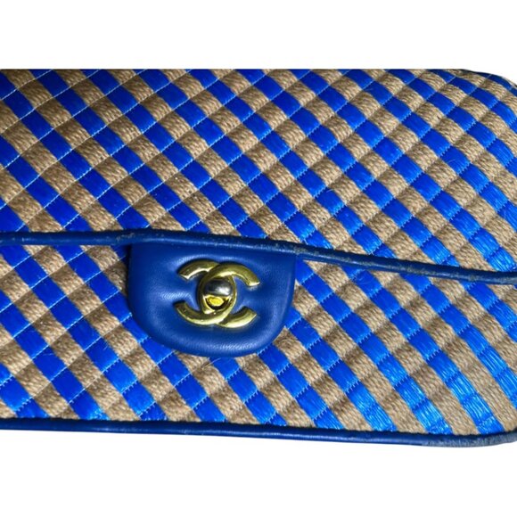 Chanel Small Raffia and Jute Urban Jungle Single Flap - Picture 9 of 9